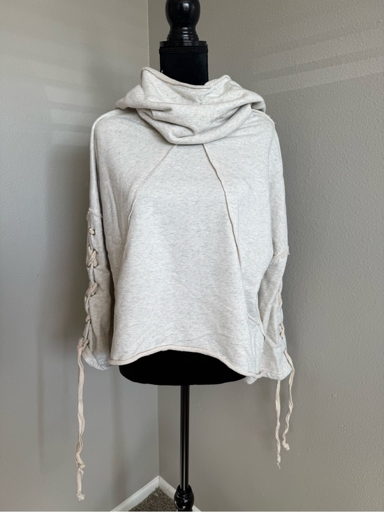 POL Jackets & Blazers - POL Light Gray Cozy Pullover Hoodie with Cowl Neck